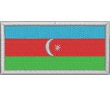 Шеврон "Флаг Азербайджана". Размер - 62 х 30 мм.